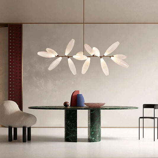 Decorbites™ Elegante Glas-LED-Hängeleuchte für Wohnzimmer, Esszimmer, Schlafzimmer, Bar – Nordisches minimalistisches Design