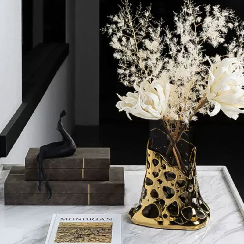 Decorbites™ Geometrische Acrylglas-Vase Tropfen Blütenarrangement Terrarien-Topf