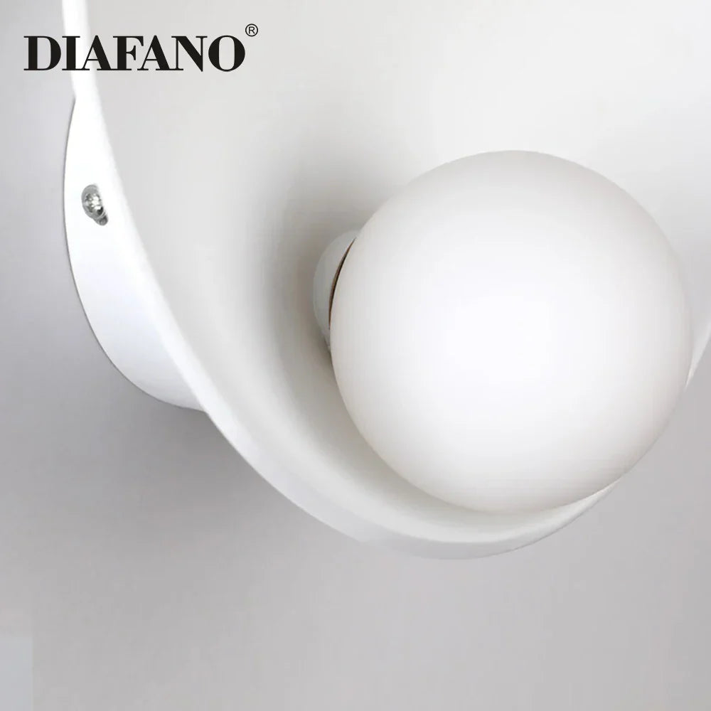 Decorbites™ Gipskarton-Glas-LED-Wandleuchte Minimalistische Beleuchtung für Schlafzimmer Gang Oberflächenmontiert