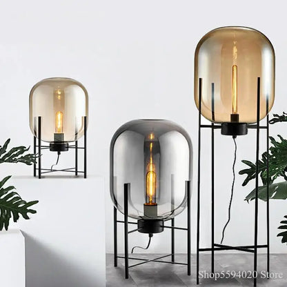Decorbites™ Glas-Tischleuchte: Moderne LED-Dekorationsleuchte für Wohnzimmer, Schlafzimmer, Schreibtisch.