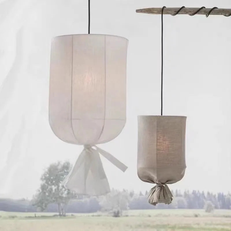 Linen Boho Pendant Light