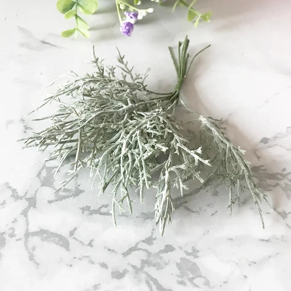 DecorBites™ Green Plant Flower Cherry Stamen Berries Bundle for DIY Decor and Gifts