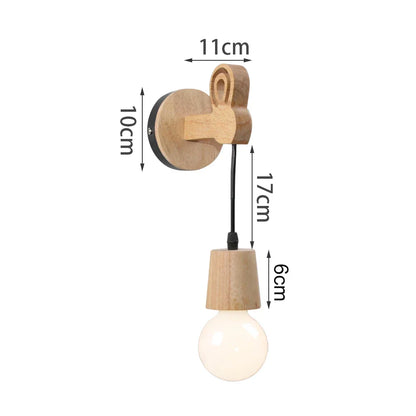 Decorbites™ Loft Amerikanisches Eisenholz Wandarmleuchte Vintage Käfigschutz Lampenschirm Armatur