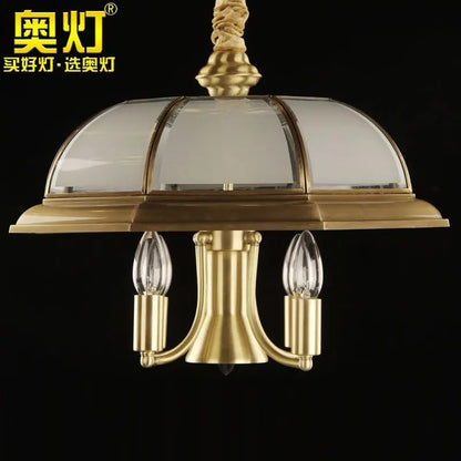 Decorbites™ Eisen-Bronze-Hängelampe Glas Retro Modern Wohnzimmerlampe