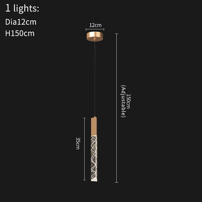 DecorBites™ Crystal LED Chandelier: Stylish Staircase & Living Room Lighting