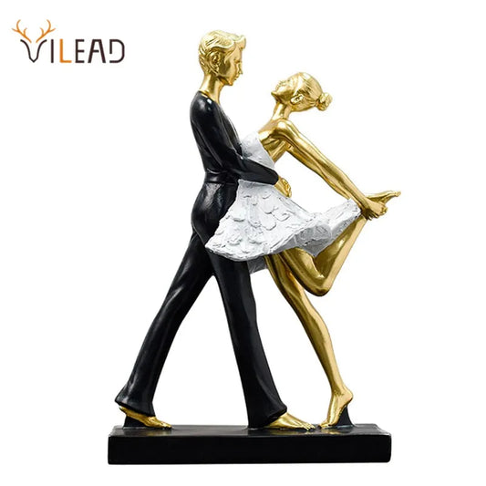 Decorbites™ Tanzendes Paar Skulptur: Romantische Hochzeitsverlobungs-Figur für Wohnzimmer und Schlafzimmer