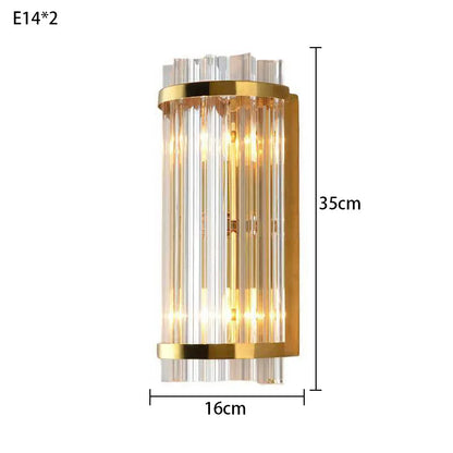 Decorbites™ Kristall-Luxus-Wandleuchte für modernes Schlafzimmer, Wohnzimmer, Treppenhaus – LED-Innenbeleuchtung