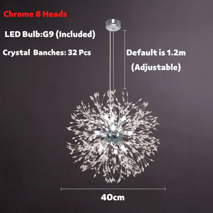Decorbites™ Dandelion Spark LED-Kronleuchter – Moderne Kunst-Kristalllampen für die Hausdekoration