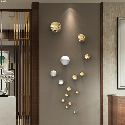 Decorbites™ Golden Edelstahl Geometrische Wanddekoration Kunst