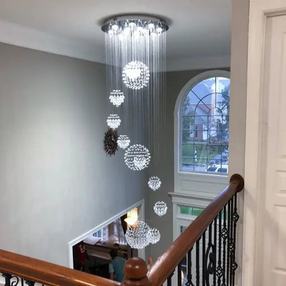 Decorbites™ Kristallkugel-LED-Kronleuchter: Moderne Luxus-Pendantbeleuchtung für das Wohnzimmer