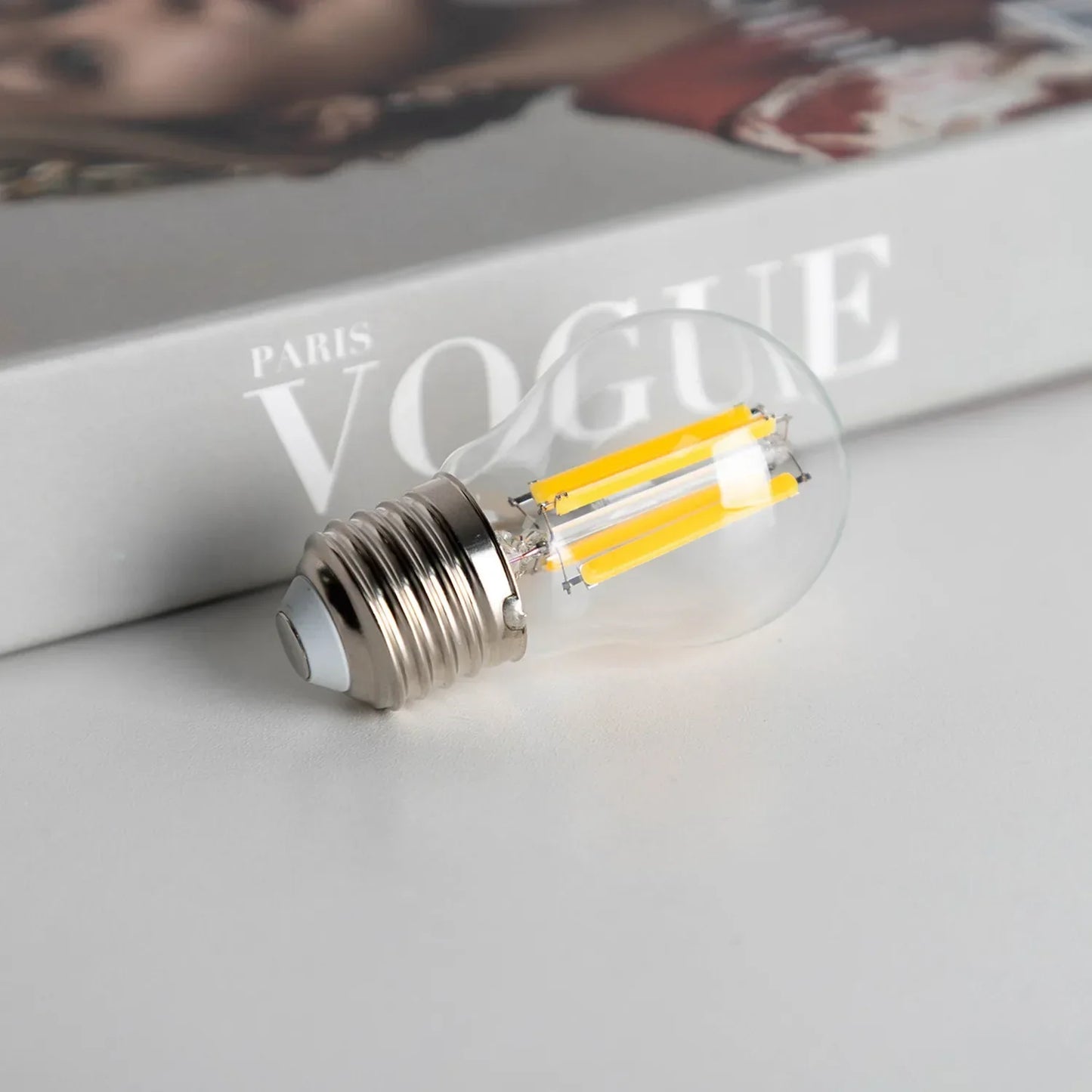 DecorBites™ LED Filament Globe Bulbs G45 E27 6.5W High Lumens Ultra Bright Glass Bulbs