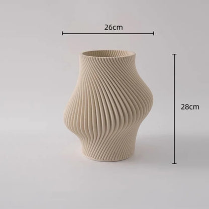 Decorbites™ Geometrische Falten-Keramik-Blumenvasen Heimdekoration Handwerkskunst
