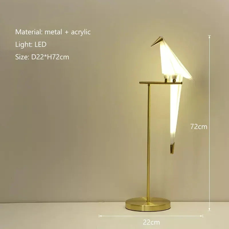 Decorbites™ LED-Vogellampe für Boden, für Wohnzimmer & Schlafzimmer