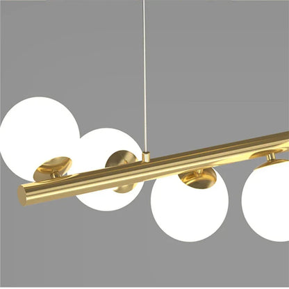 Decorbites™ Glas-Kugel-Gold-Kronleuchter: Nordischer Stil für Esszimmer und Küchenbeleuchtung