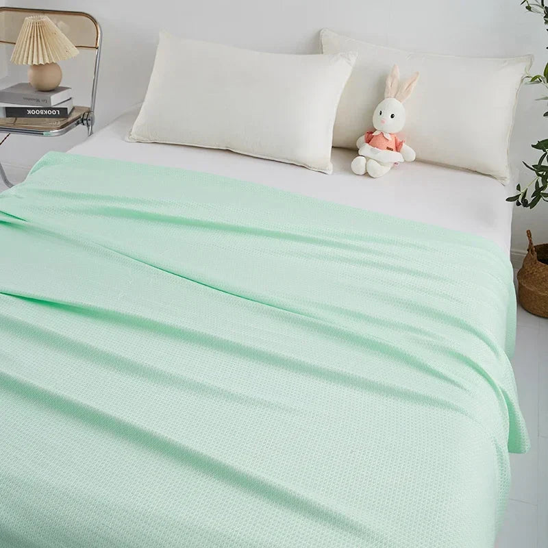 Decorbites™ Bambusfaser-Kühlende Sommerdecke: Leichte Diamant-Musternähte Steppdecke