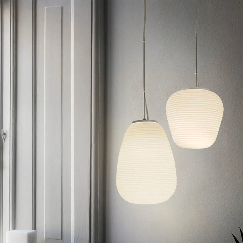 DecorBites™ Glass Cocoon Pendant Light for Kitchen Dining Study Room, LED Hanging Lamp