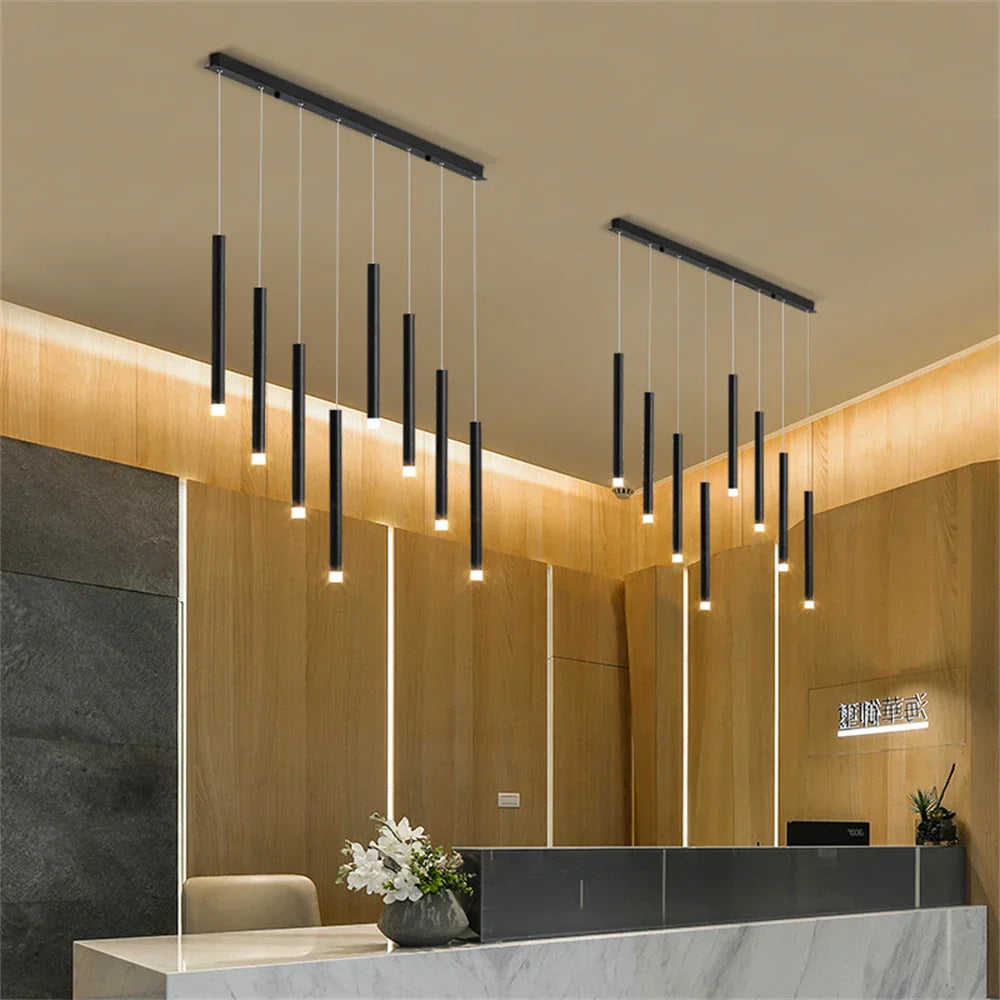 Cylindrical Glossy Chandelier