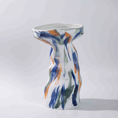 DecorBites™ Abstract Irregular Ceramic Vase Set Colorful Graffiti Ornaments Home Decoration