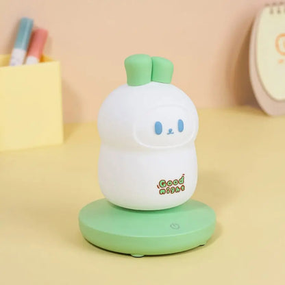 DecorBites™ Kids' Animal Silicone Night Light - Touch Sensor, Dimmable, Rechargeable