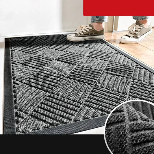 Decorbites™ Großer Gummi-Innen- und Außenteppich | Haltbarer Schuhkratzer-Teppich