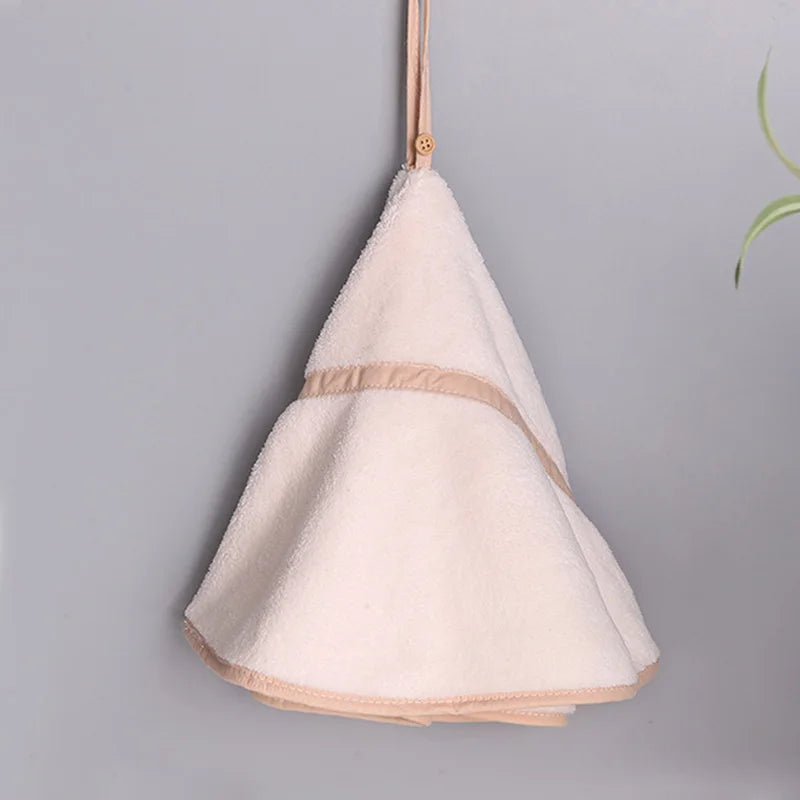 Decorbites™ Korallen-Samtbadehandtuch: Rundes, süßes Design, super saugfähig & weich für das Bad