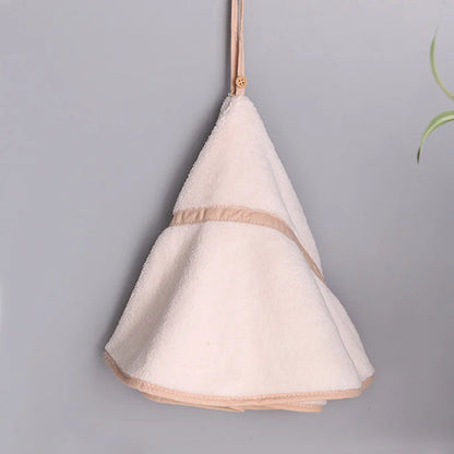 Decorbites™ Korallen-Samtbadehandtuch: Rundes, süßes Design, super saugfähig & weich für das Bad