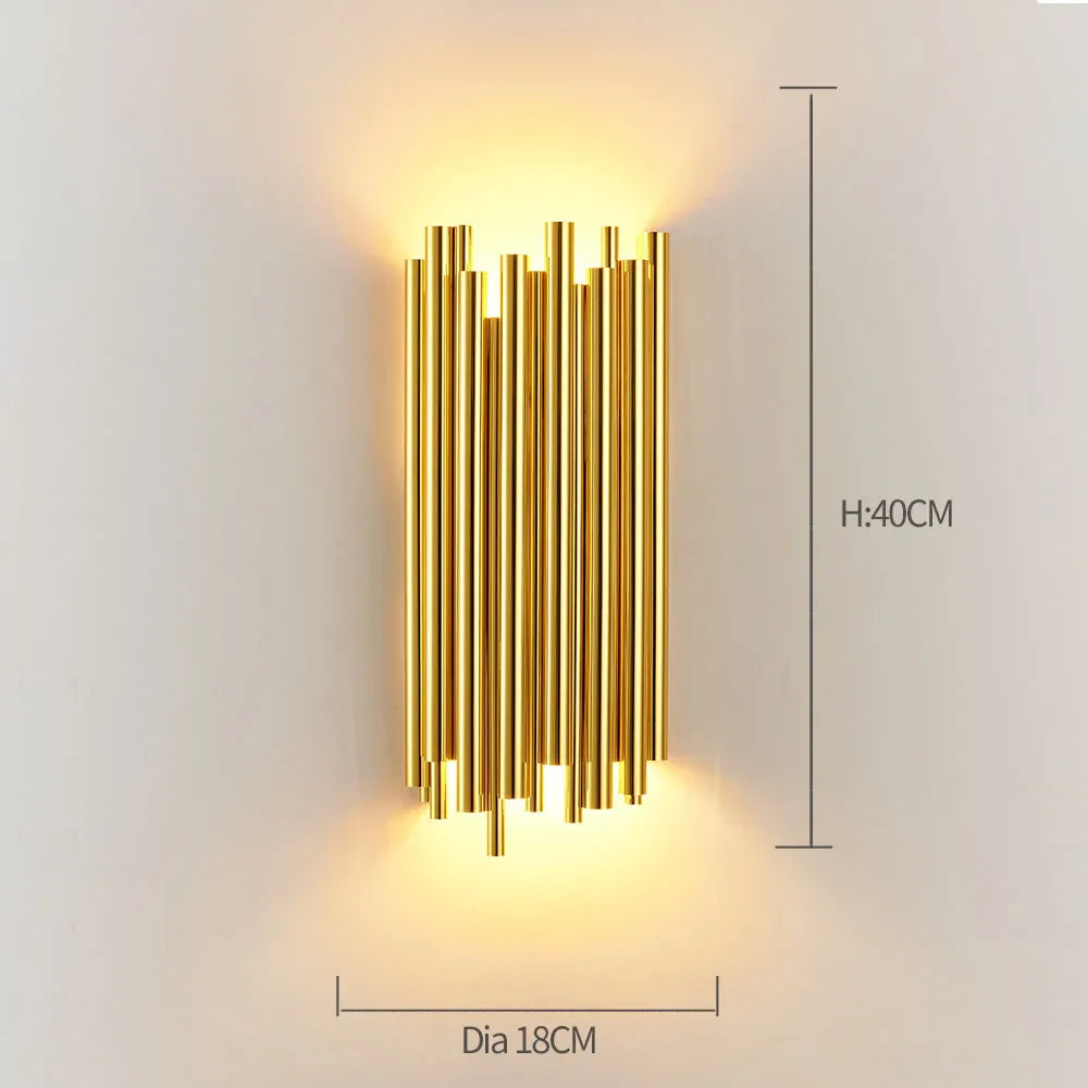 Decorbites™ Gold-Kristall-Wandleuchten: Moderne LED-Wandleuchte für Schlafzimmer, Wohnzimmer und Badezimmer
