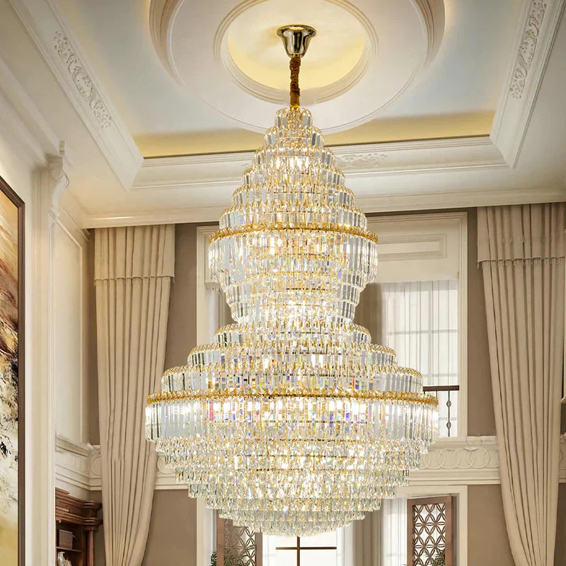 Decorbites™ Kristall-Hohlraum-Kronleuchter für luxuriöses Wohnzimmer und Treppenlampen