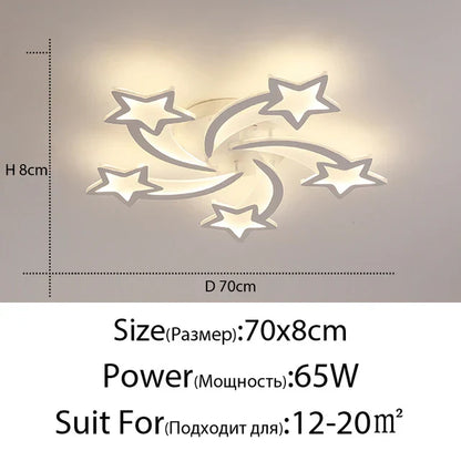 Decorbites™ LED-Akrylfarbenes Kronleuchter mit Fernbedienung für Schlafzimmer, Esszimmer und Wohnzimmerbeleuchtung