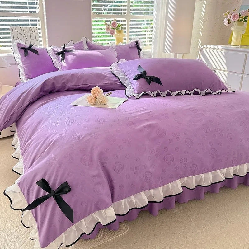 Polyester Lace Bed Skirt
