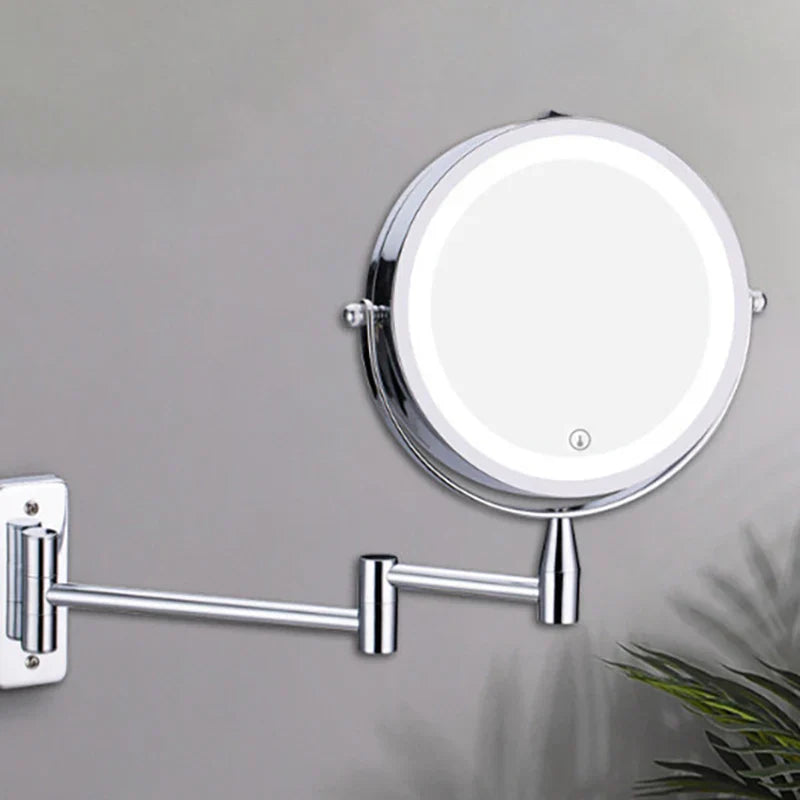 Decorbites™ LED-Licht-Make-up-Spiegel 10-fache Vergrößerung Doppelseitig Touch-Dimming