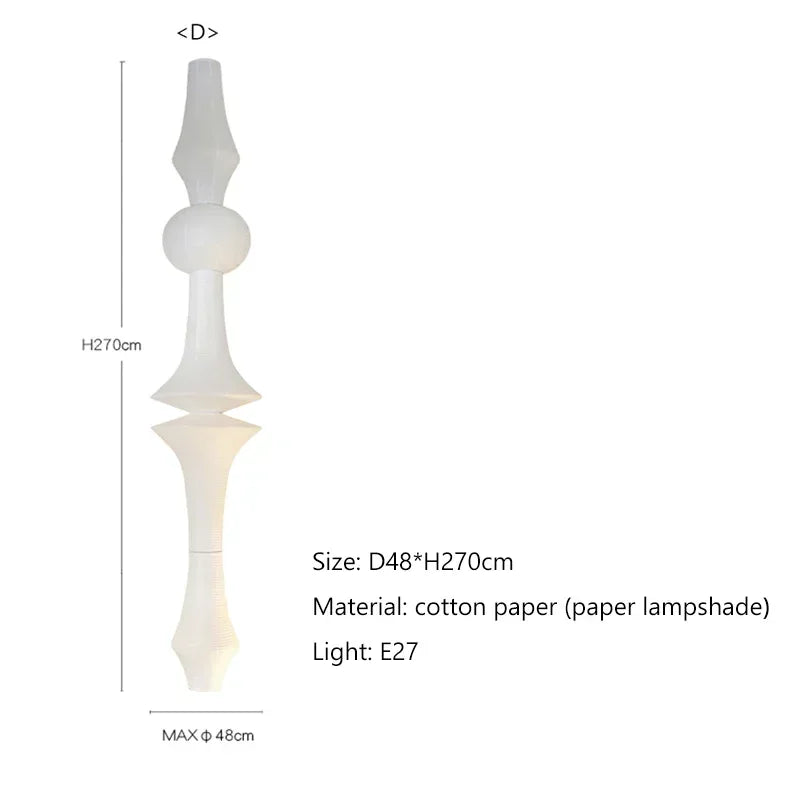 Cotton Paper Wabi Sabi Lamp