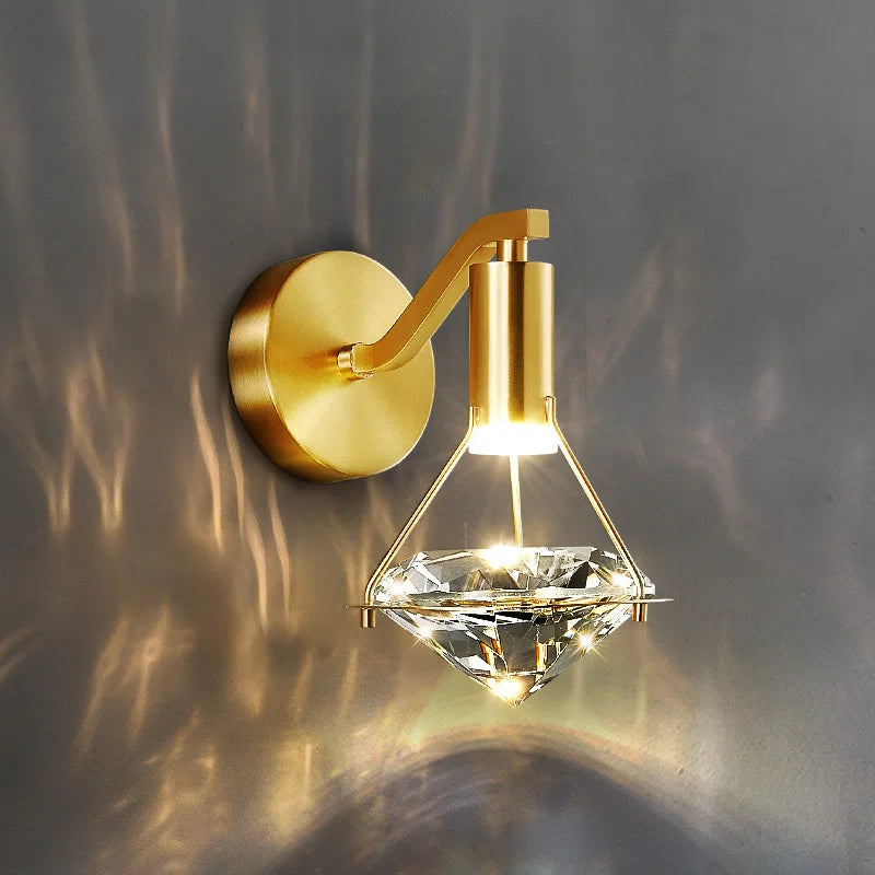 Decorbites™ Kristall-Diamant-Wandleuchte: Moderne nordische Luxusbeleuchtung für Schlafzimmer & Wohnzimmer