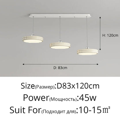 Decorbites™ kreisförmige dimmbare Pendelleuchte moderne Kronleuchter für Esszimmer, Kücheninsel