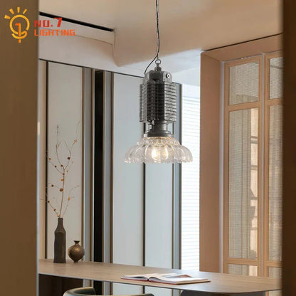 Decorbites™ Glas-Chrom-Hängeleuchte LED E27 Eisen-Kunst-Dekor für Restaurant Café