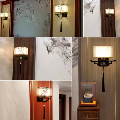 Decorbites™ Elegante Stoff-Wandleuchte für Wohnzimmer und Schlafzimmer, moderne LED-Beleuchtung