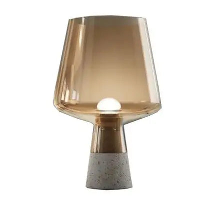 Decorbites™ Leimu Zement-Tischleuchte - Moderne industrielle Glas-Schreibtischlampe
