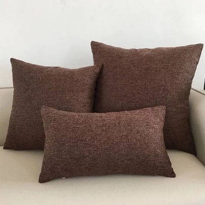 Decorbites™ Elfenbein-Sofakissenbezug 30x50cm 40x40cm 45x45cm 50x50cm 60x60cm Uni-Farbe