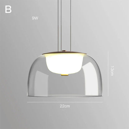 Decorbites™ Glas-Hängeleuchten Einfache Innenraum-Beleuchtung für Heimdekoration im Wohnzimmer und Esszimmer