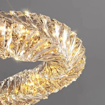 Decorbites™ Kristall-LED-Pendantleuchten | Dimmbare Ring-Hängeleuchte | Moderne Luxus-Dekorleuchten