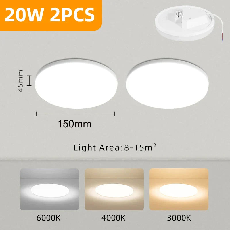 Decorbites™ LED-Deckenleuchter: Modernes 220V-Leuchten für das Wohnzimmer mit ultradünnem Design