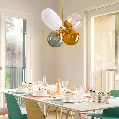 Decorbites™ Glasballon-Leuchter: Bunte Hänge-Pendelleuchte für Wohnzimmer, Schlafzimmer