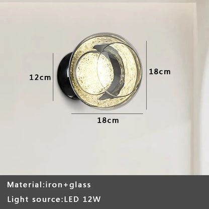 Decorbites™ Graue Glaswandlichter: Modernes Luxus-Home-Decor-Fixture für das Wohnzimmer