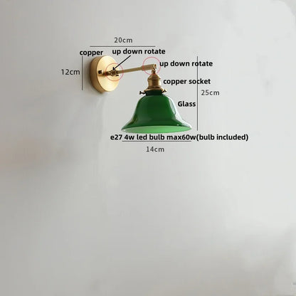 Decorbites™ LED-Wandleleuchte aus klarem Glas, drehbar nach oben und unten, ideal für Esszimmer, Badezimmer