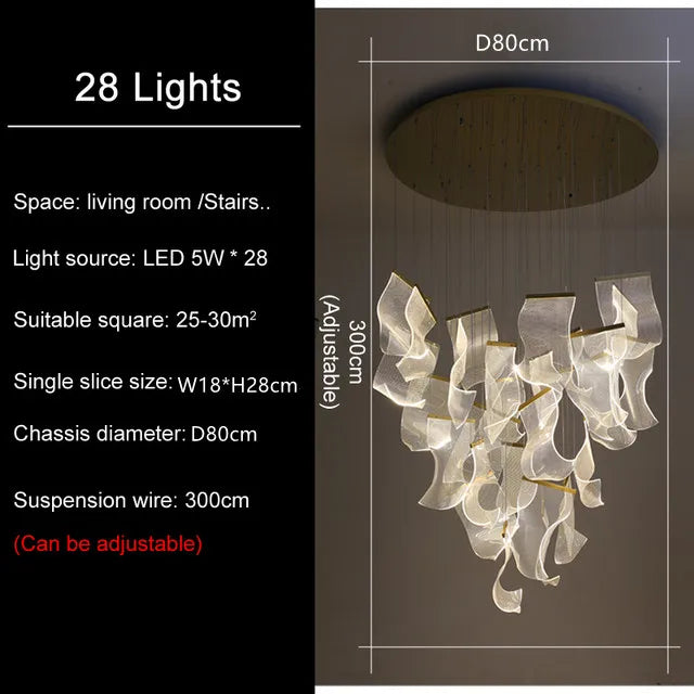 Decorbites™ LED-Deckenleuchte als Kronleuchter für modernes Wohnraumausstattung & Ambientebeleuchtung