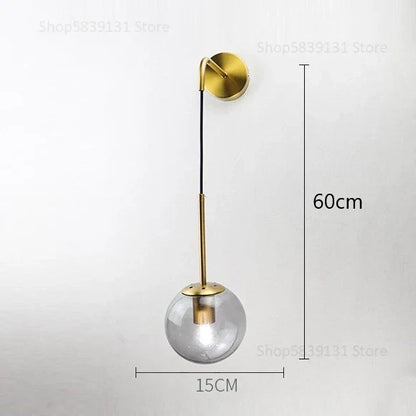Decorbites™ Glas-Kugeln-Wandlampe – Nordisch-retro LED-Beleuchtungskörper