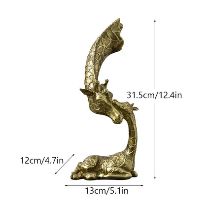 Decorbites™ Abstrakte Harz-Giraffen-Figuren Dekoration für Zuhause und Büro Ornament Kunstsammlung