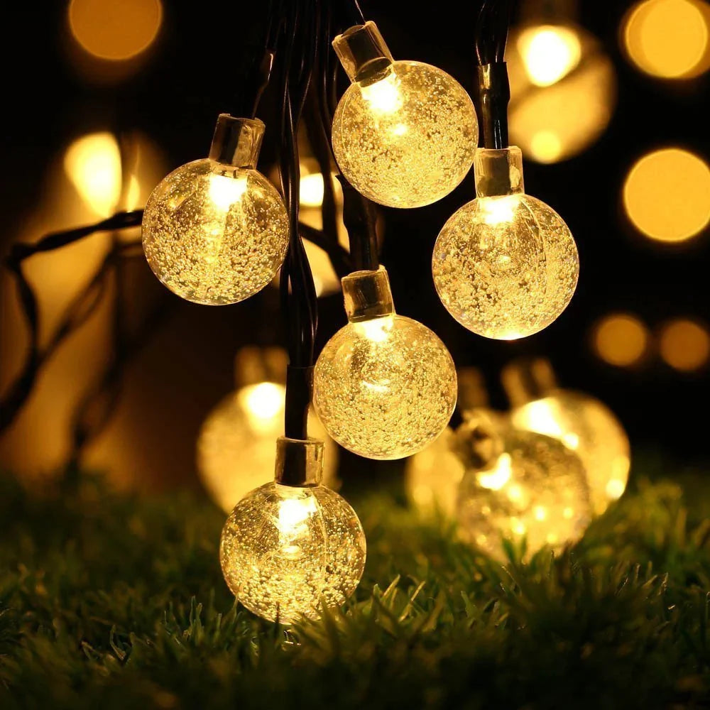 Decorbites™ Kristallkugel Solar-Feenkugeln für Außengarten Weihnachts-Hochzeitsdekoration