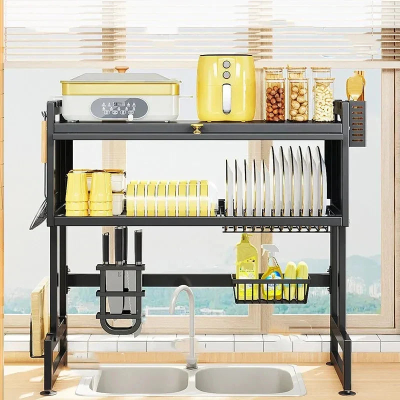 Decorbites™ Küchenschrank-Organizer-Regal für Spüle Gewürz Besteck Aufbewahrung