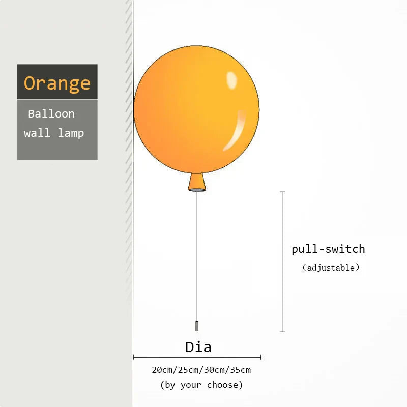 Decorbites™ Bunte Ballon-LED-Wandleuchten mit Speicherfunktion